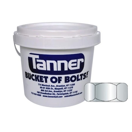 Tanner Finished Hex Nut, 1/4"-20, Steel, Steel Grade - 2, Zinc TB-120